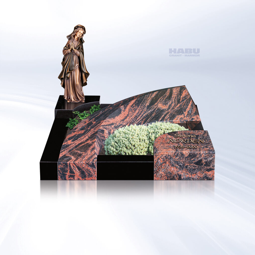 Urnengrabanlage mit Figur